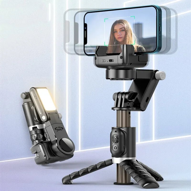 360 Rotation Gimbal Stabilizer Selfie Stick Tripod for iPhone and Smartphone Live Photography - TechViewTechView