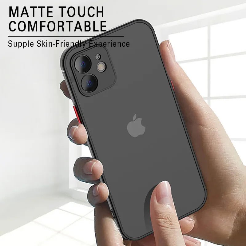 Luxury Matte Silicone Phone Case for iPhone 13/12/11/14 Pro Max/Mini/X/XS Max/XR/15/7/8 Plus/SE - Shockproof and Elegant - TechViewTechView