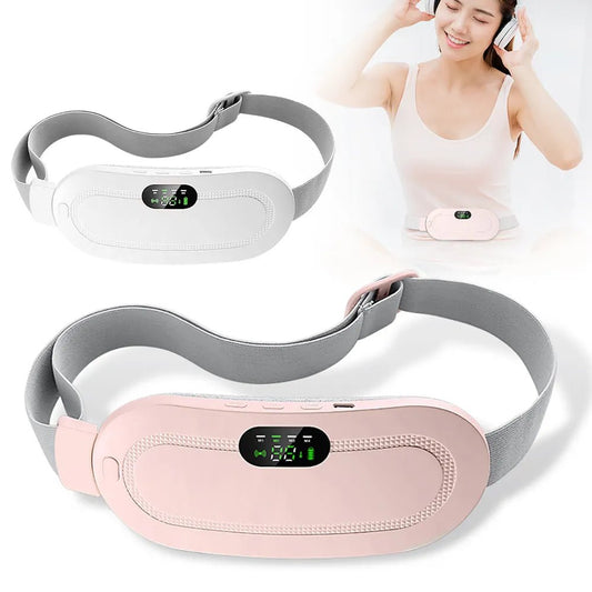 Portable Menstrual Heating Pad Warm Palace Waist Belt Period Cramp Massager Menstrual Heating Pad Dysmenorrhea Relieving Belt - TechViewTechView